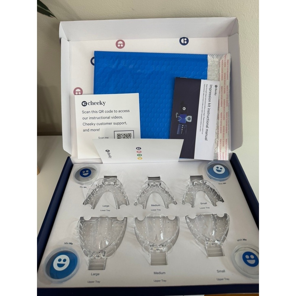 Cheeky Dental Impression Kit Unisex OS Clear Custom Night Guard NWT